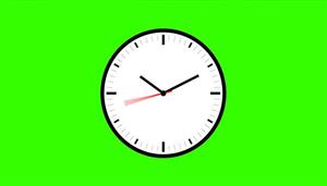 فوتیج پرده سبز انیمیشن تایم لپس ساعت