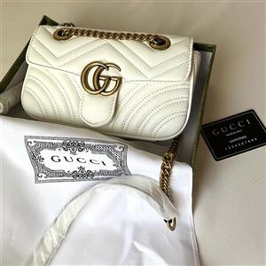 کیف زنانه گوچی مدل Gucci Marmont white bag