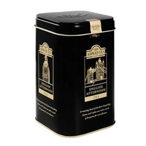 چای کیسه ای احمد عصرانه انگلیسی قوطی فلزی 50 عددی