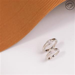 حلقه ست نقره نگین مربع مدل GA-8014