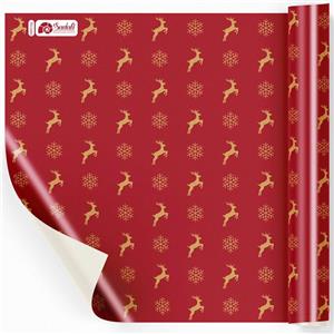 کاغذ کادو صدفی طرح کریسمس بسته 2 عددی