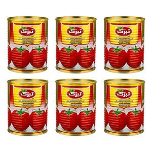 کنسرو رب گوجه فرنگی تبرک - 800 گرم بسته 6 عددی
