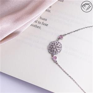 دستبند نقره دایره مدل GA-3017 