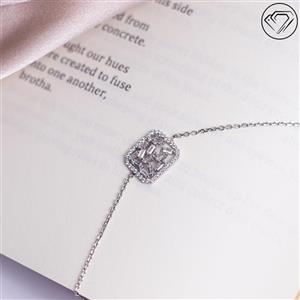 دستبند نقره مستطیل مدل GA-3020 