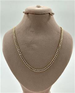 گردنبند طلا 9.8 GR کارتیر مدل ساده زرد رنگ