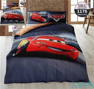 روتختی طرح ماشین مک کویین یک نفره برند Turkaz کد 1176