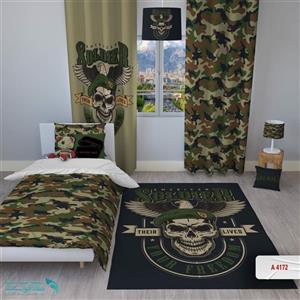 روتختی اتاق کودک طرح ارتشی سایز یکنفره کد A4172