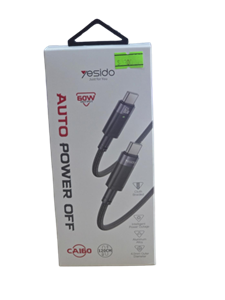 کابل تبدیل فست شارژ Yesido CA160 Type-C To Type-C PD 60W 1.2m