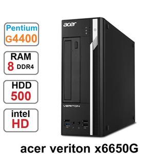 مینی کیسAcer Veriton X6650g Pentium G4400 8GB 512GB HDD intel