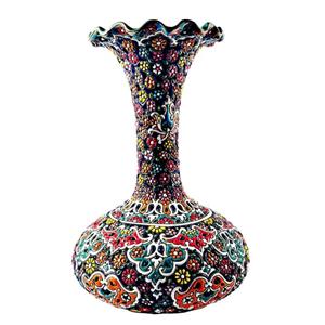 گلدان میناکاری مدل عدسی کد 25 -