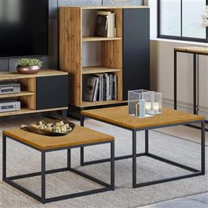 میز اداری دیزم مدل OF_H100_80_LIGHT مجموعه دو عددی