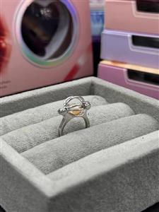 انگشتر مروارید عشق دخترانه کد 4736.84