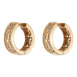 گوشواره حلقه ای طلا 18 عیار زنانه مایا ماهک مدل ME1209 