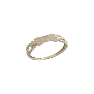 انگشتر طلا 18 عیار زنانه هور گالری مدل لاو کارتیه و بی نهایت سفید کد HCR243