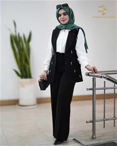 ست وست و شلوار زنانه کرپ مارتا