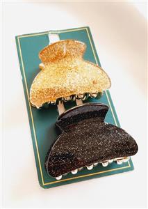 کلیپس دوتایی گلیتر - چند رنگ