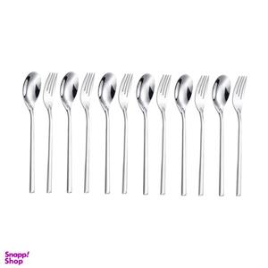 سرویس قاشق و چنگال 12 پارچه جی فی نی مدل T30