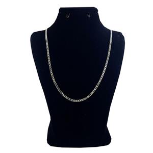 زنجیر نقره مردانه مدل کارتیه کد 10.57 -