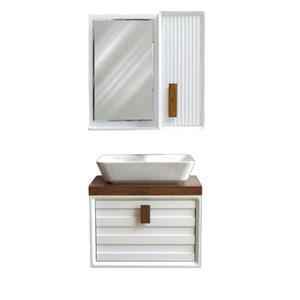 ست کابینت و روشویی بی اس سی مدل زیمانس کد 07 به همراه آینه باکس