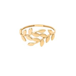 انگشتر طلا 18 عیار زنانه ماوی گالری مدل برگ -