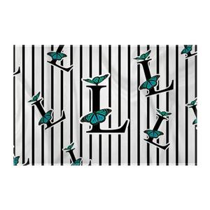کاغذ کادو ترمه طراحان ایده مدل حرف L  پروانه ای کد cfp3014
