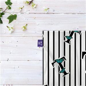 کاغذ کادو ترمه طراحان ایده مدل حرف T  پروانه ای کد cfp3022