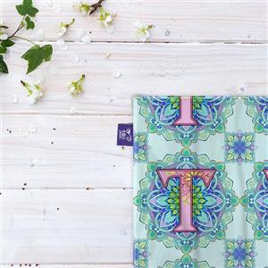 کاغذ کادو ترمه طراحان ایده مدل حرف T ماندالا کد cfp2970