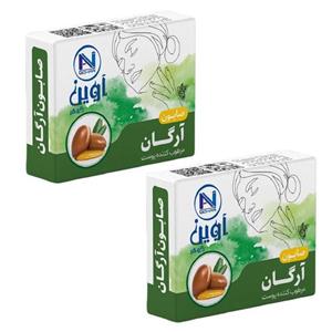 صابون شستشو آوین گوهر مدل آرگان وزن 75 گرم بسته 2 عددی