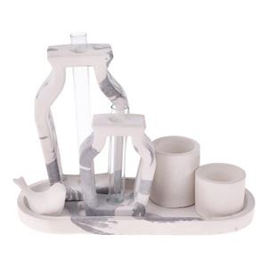 ست ۶ تکه دکوری مدل رومیزی طرح مرغ آمین