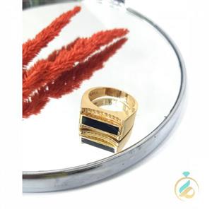 انگشترطلا مردانه نگین‌ دار 