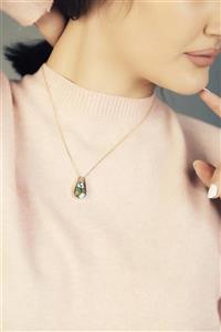 آویز زنانه مدل فیروزه اشکی کد at010