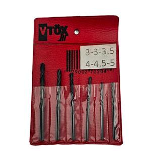 ست مته 6تایی 5-3 برند VTOX