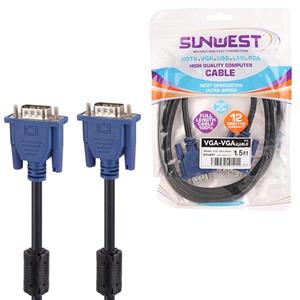 کابل VGA  3+4 سان وست Sunwest طول 1.5 متر