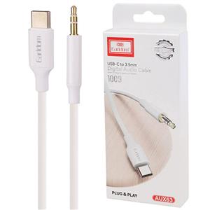 کابل تبدیل Type-C به AUX ارلدام ET-AUX63 طول 1 متر