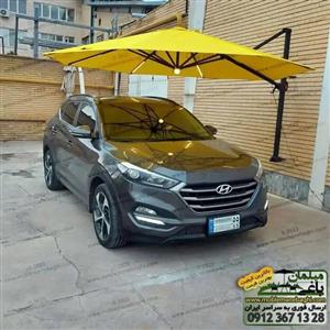 چتر پایه کنار باغی آلومینیوم دیواری قطر 3/5 متر