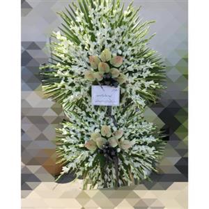 خرید تاج گل از گل فروشی شهرک کاروان تهران t2386