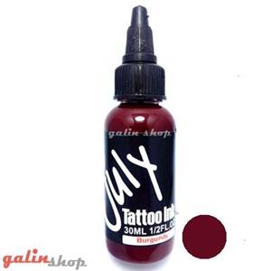 رنگ تاتو شرابی تیره جولای burgundy july 