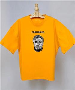 تیشرت لش مردانه و زنانه ورزشی رئال مادرید طرح کارلو آنچلوتی