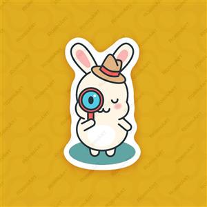 استیکر خرگوش کوچولو9 