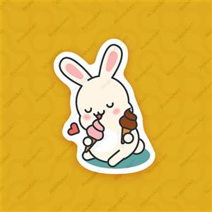 استیکر خرگوش کوچولو8 