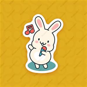 استیکر خرگوش کوچولو7 