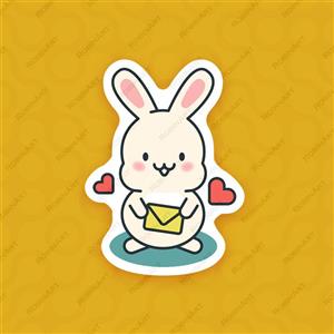 استیکر خرگوش کوچولو6 