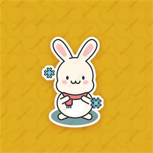 استیکر خرگوش کوچولو1 