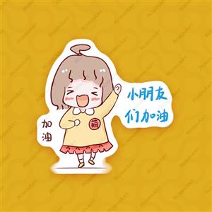 استیکر طرح cute girl 6 