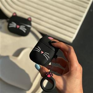 کاور ایرپاد سیلیکونی گربه black کد a1024