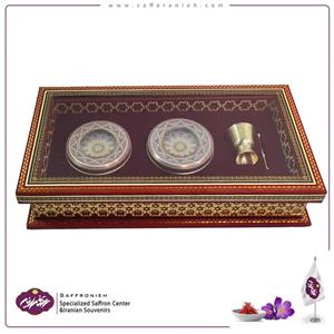 پک زعفران هاردباکس مدل قاجار BHT01 (ظرف جعبه) 