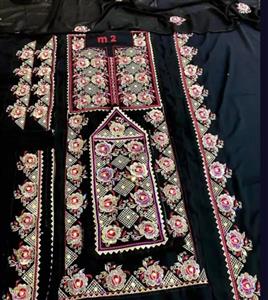 لباس بلوچی زنانه مجلسی طرح گل کد 400