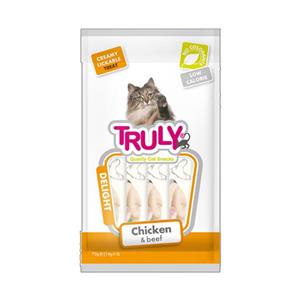 بستنی گربه ترولی مدل chicken & beef وزن 70 گرم