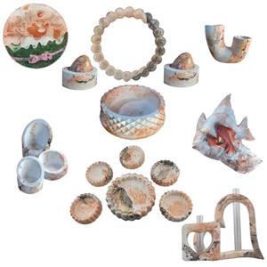 مجموعه ظروف هفت سین 22 پارچه مدل    ماربل پتینه طرح  مروارید کد 62501