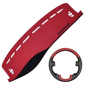 روکش داشبورد فرمونو مدل اسپرت چرمی کد 01 مناسب برای سمند به همراه روکش فرمان